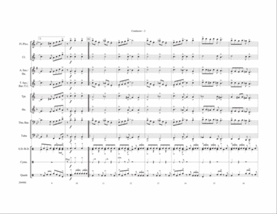 Chattanooga Choo Choo Marching Band scores gallery preview page 3