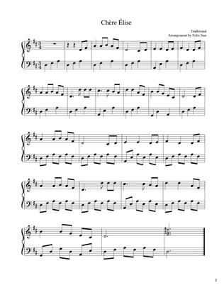 Chère Élise (Piano Solo)