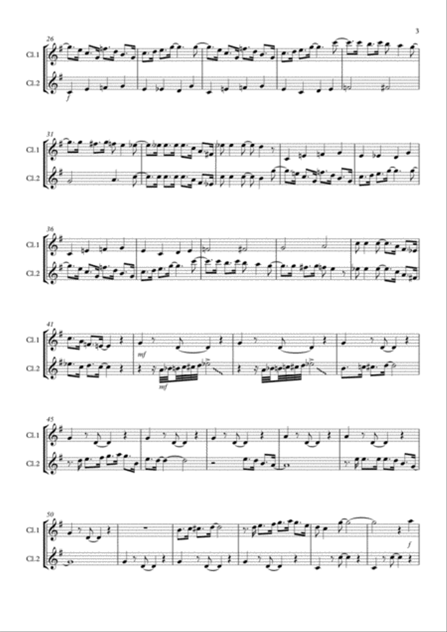 Chattanooga Choo Choo Woodwind Ensemble scores gallery preview page 3