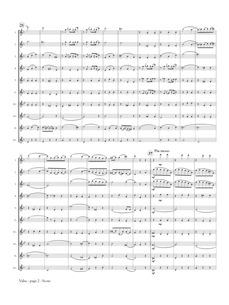 Valse, Op. 64, No. 2 for Flute Orchestra