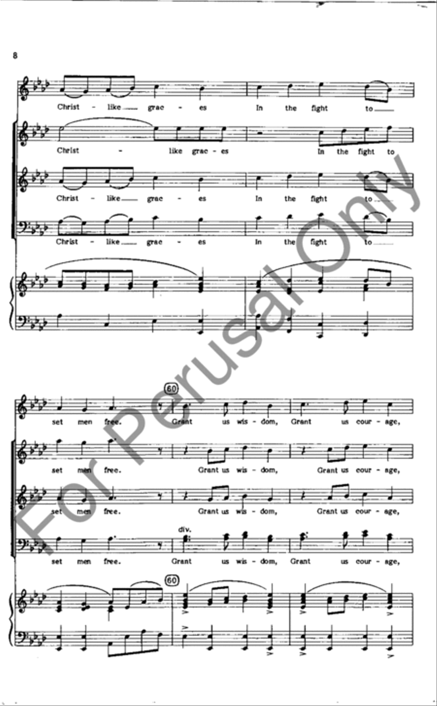 God Of Grace And God Of Glory (Choral Score) 4-Part scores gallery preview page 8