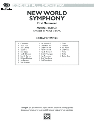 Book cover for New World Symphony: Score