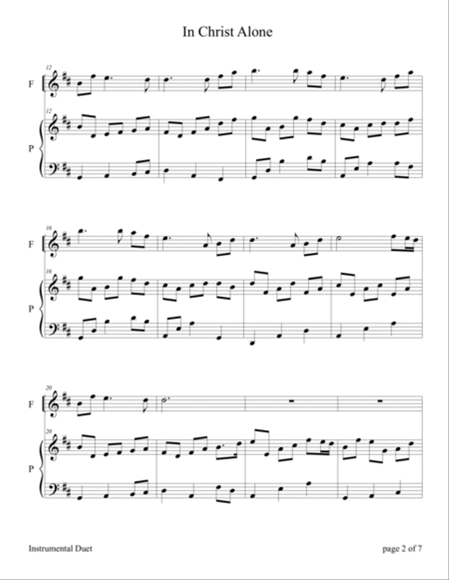 In Christ Alone Violin Solo scores gallery preview page 6