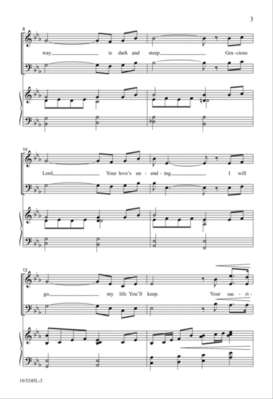 I Will Follow You 4-Part scores gallery preview page 3