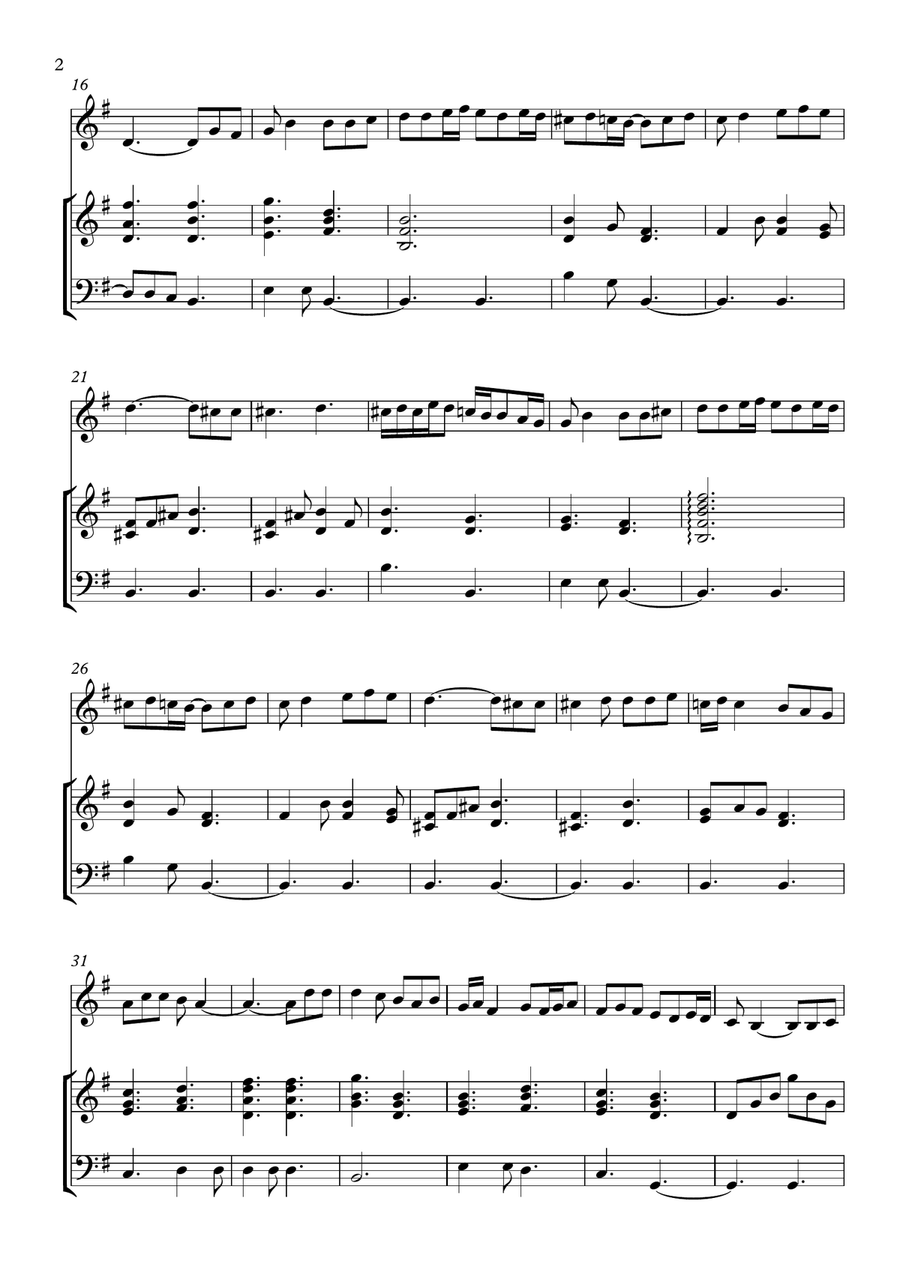 Amar Shonar Bangla Small Ensemble scores gallery preview page 2