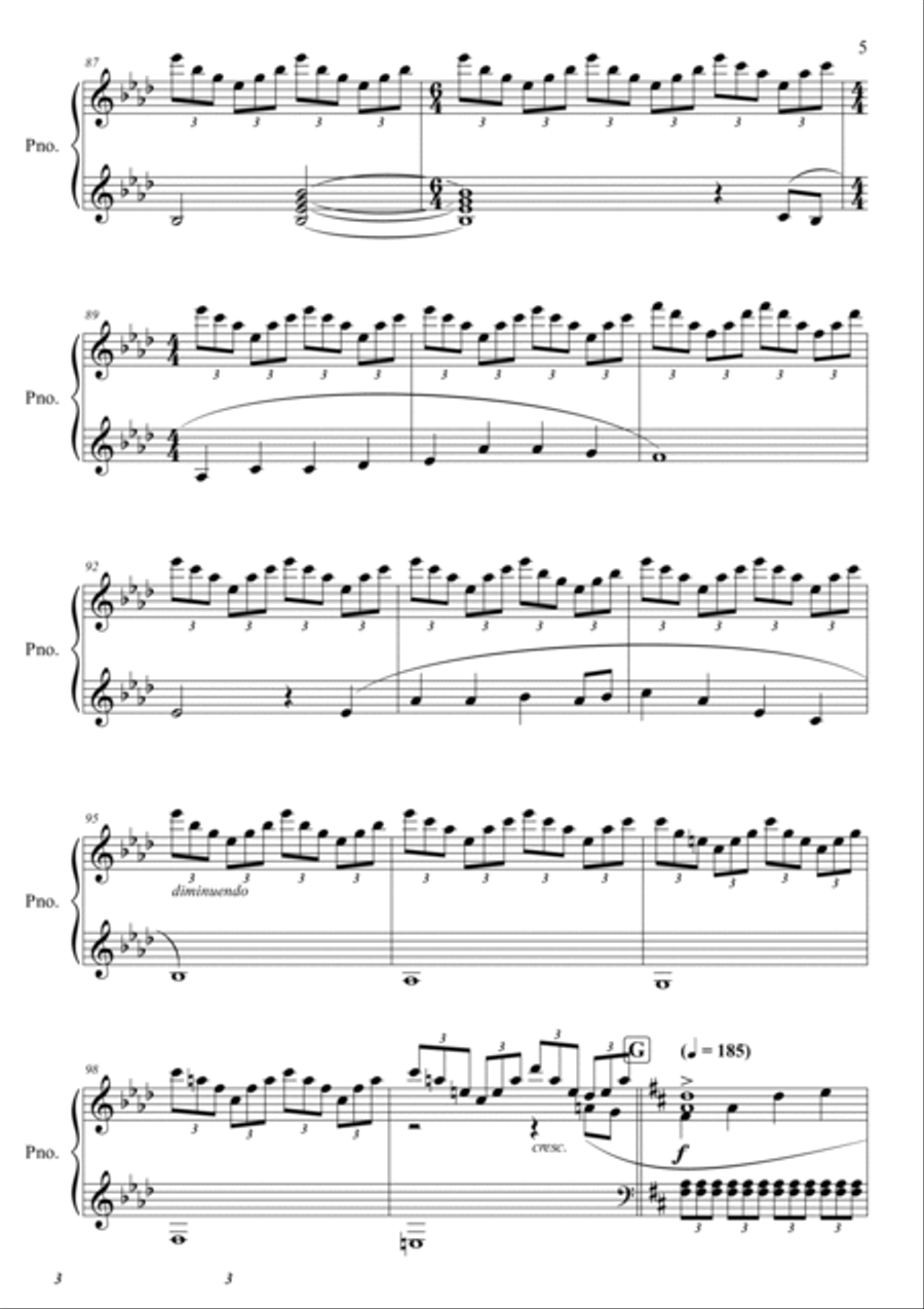 Rocketeer To The Rescue Piano Solo scores gallery preview page 5