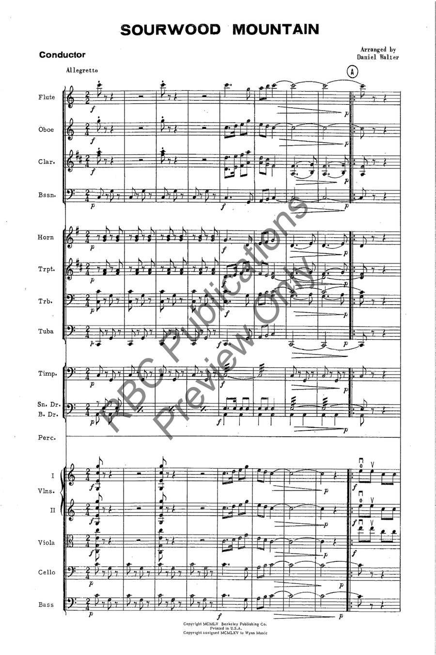 Sourwood Mountain Orch Full Orchestra scores gallery preview page 3