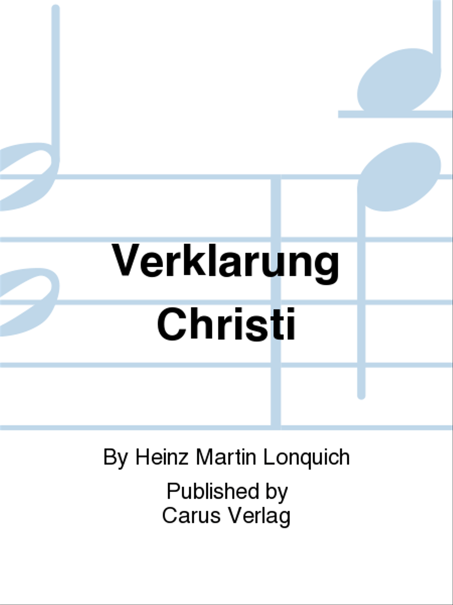 Verklarung Christi 4-Part scores gallery preview page 1