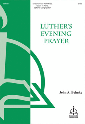 Book cover for Luther's Evening Prayer