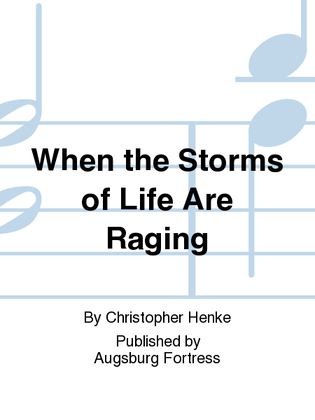 Book cover for When the Storms of Life Are Raging