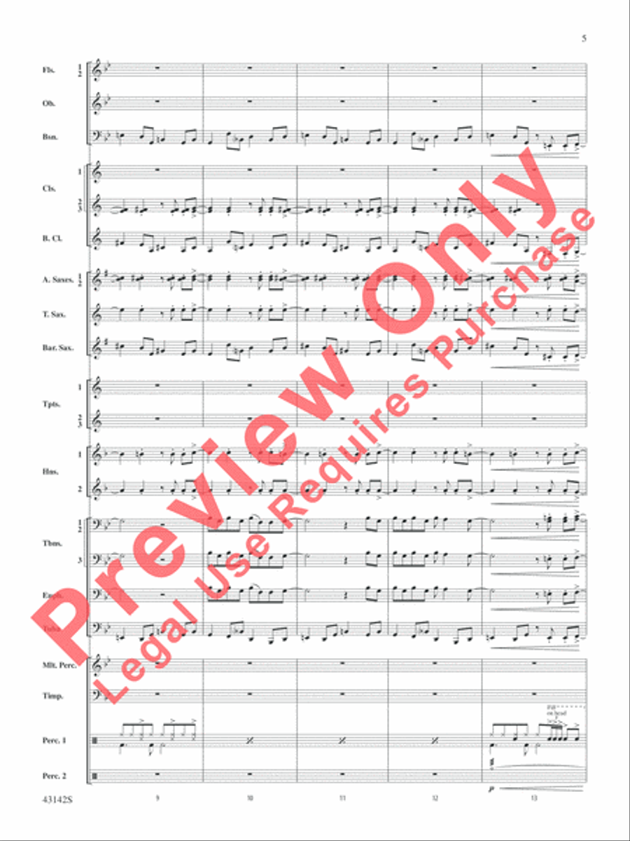 The Doors on Tour Concert Band scores gallery preview page 6