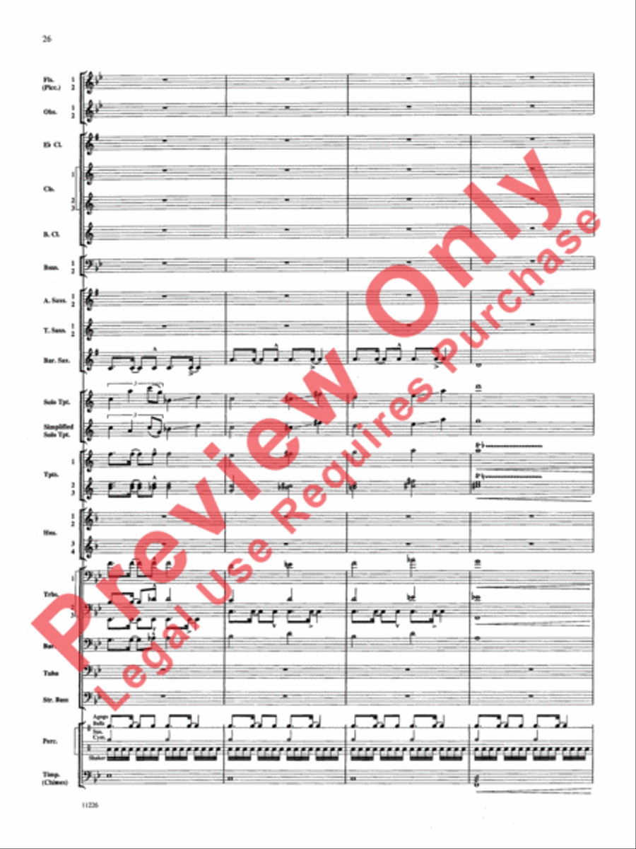 American Jazz Suite American Jazz Suite Concert Band scores gallery preview page 27