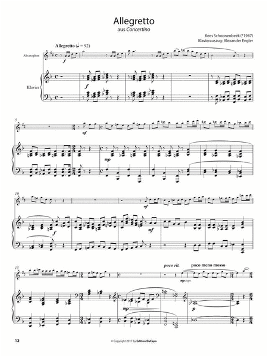 Da Capo Bühnenspaß Bronze - Klavierbegl Altsax Piano Accompaniment scores gallery preview page 2