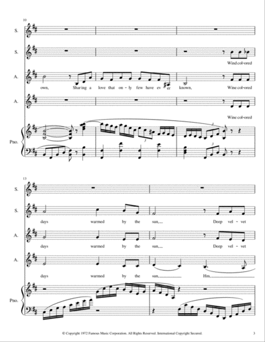 Speak Softly Love Speak Softly Love SSAA scores gallery preview page 3