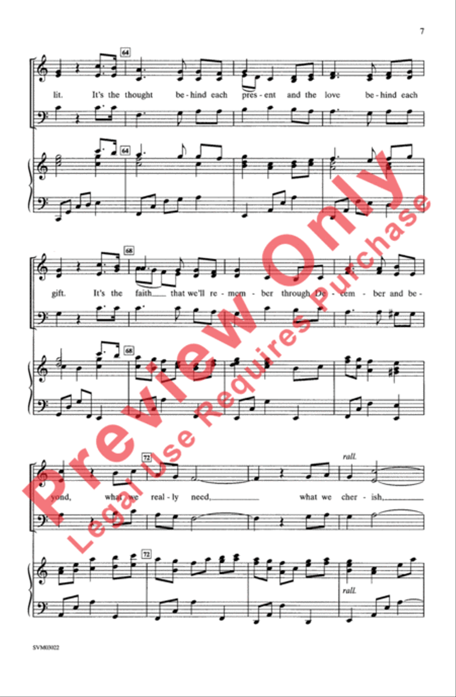 The Most Precious Gift 3-Part scores gallery preview page 7