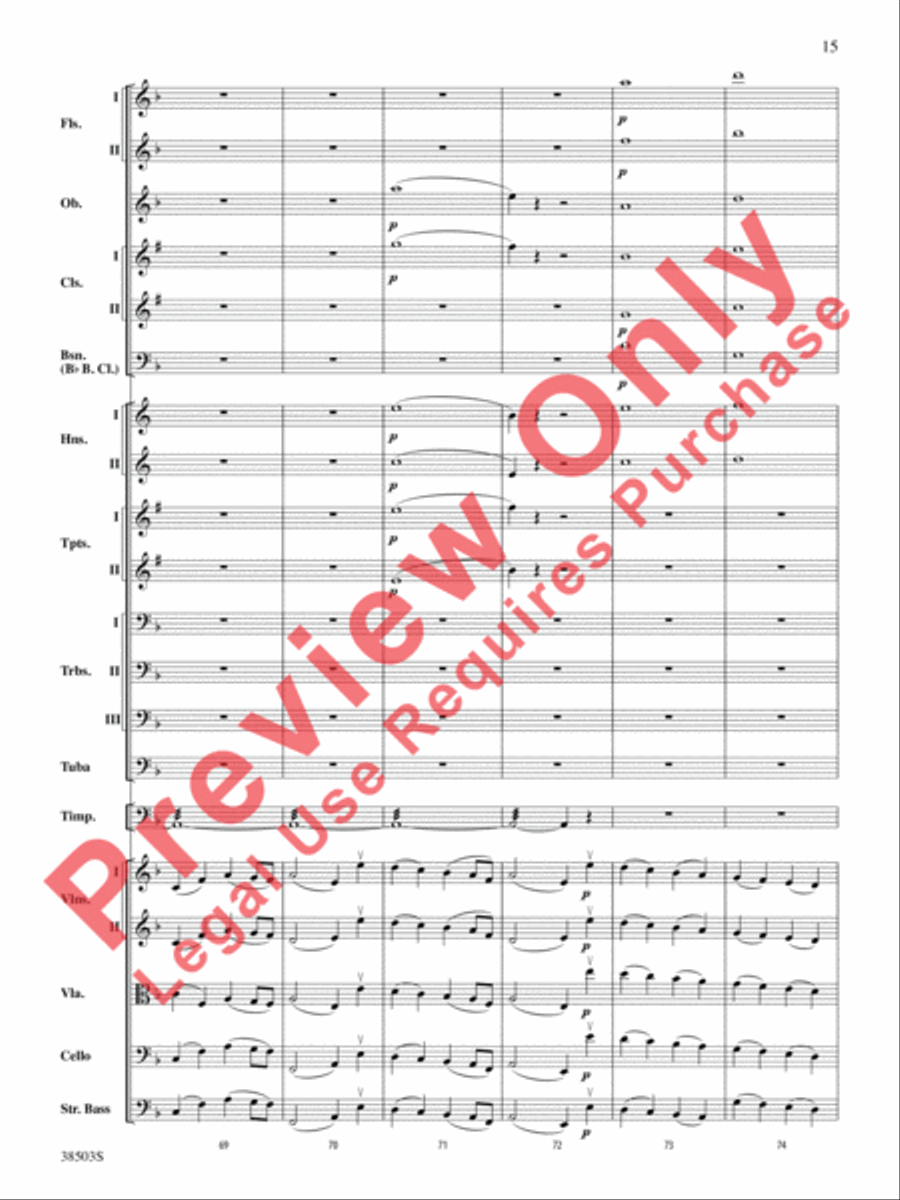 Tragic Overture Full Orchestra scores gallery preview page 16