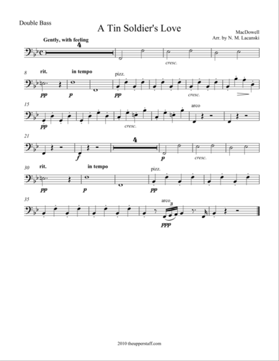 A Tin Soldier's Love String Orchestra scores gallery preview page 1