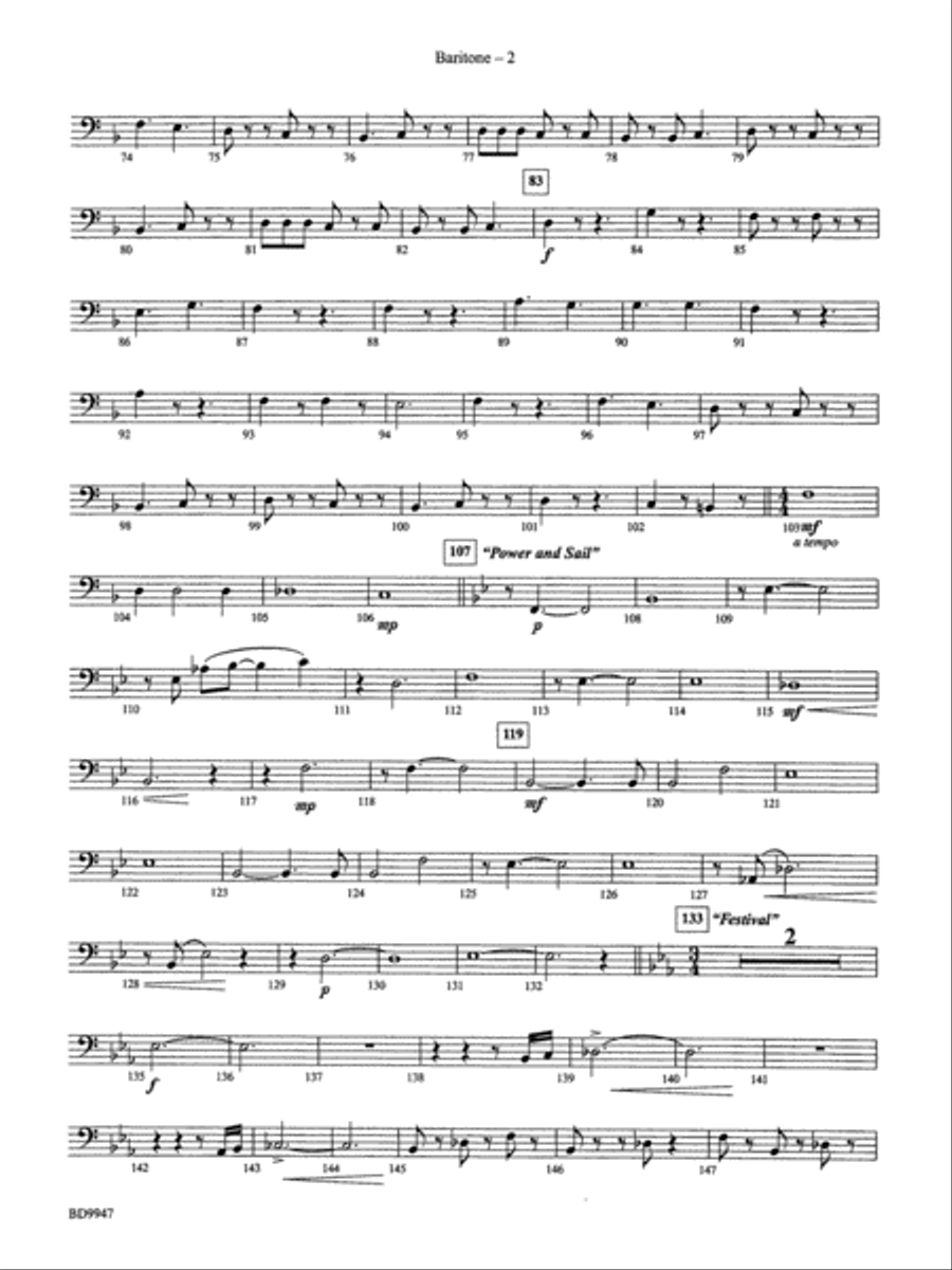 Chesapeake: Baritone B.C. Concert Band scores gallery preview page 2