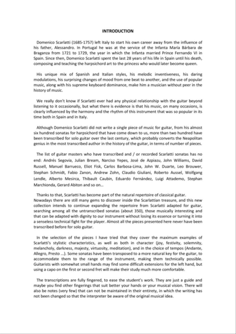 26 Sonatas for Solo Guitar Acoustic Guitar scores gallery preview page 3