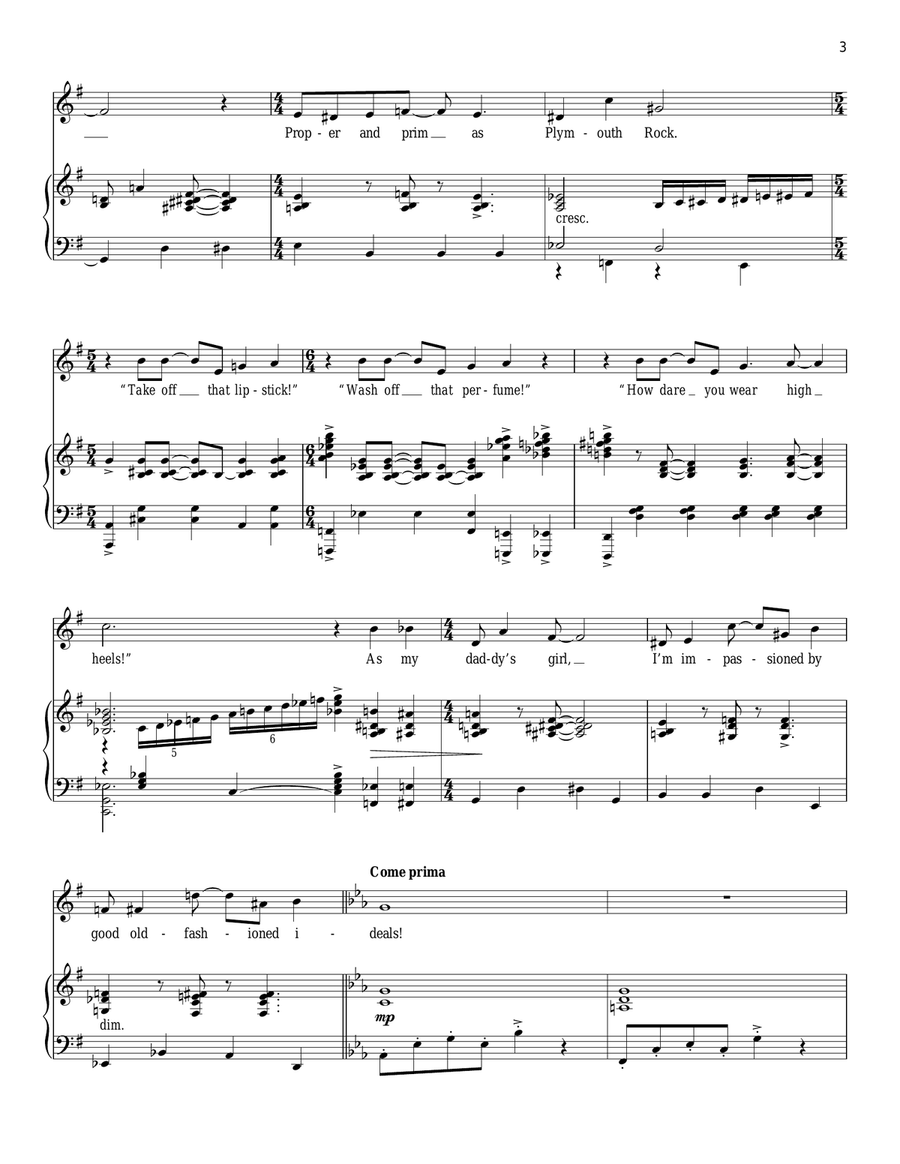 Daddy's Girl Daddy's Girl Piano, Vocal scores gallery preview page 3