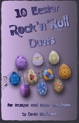 Book cover for 10 Easter Rock'n'Roll Duets for Trumpet and Tenor Saxophone