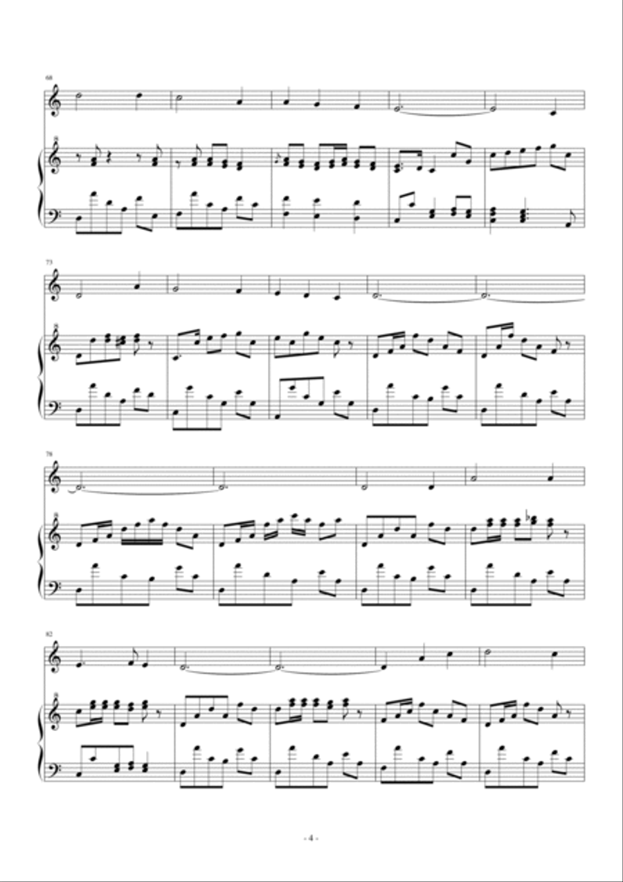 Scarborough Fair/canticle Piano Solo scores gallery preview page 4
