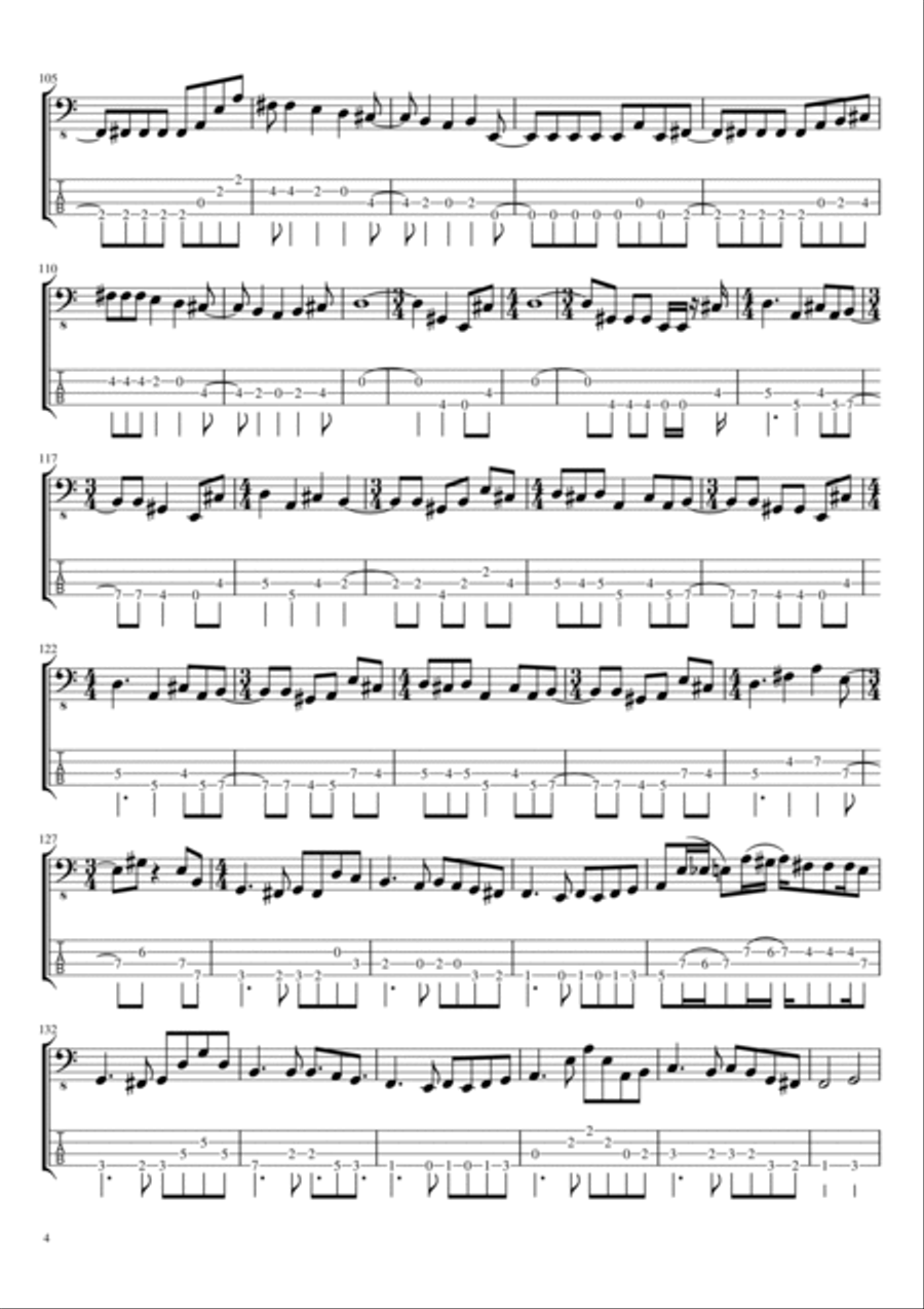 Cygnus X-1 Book Ii: Hemispheres Guitar Tablature scores gallery preview page 4