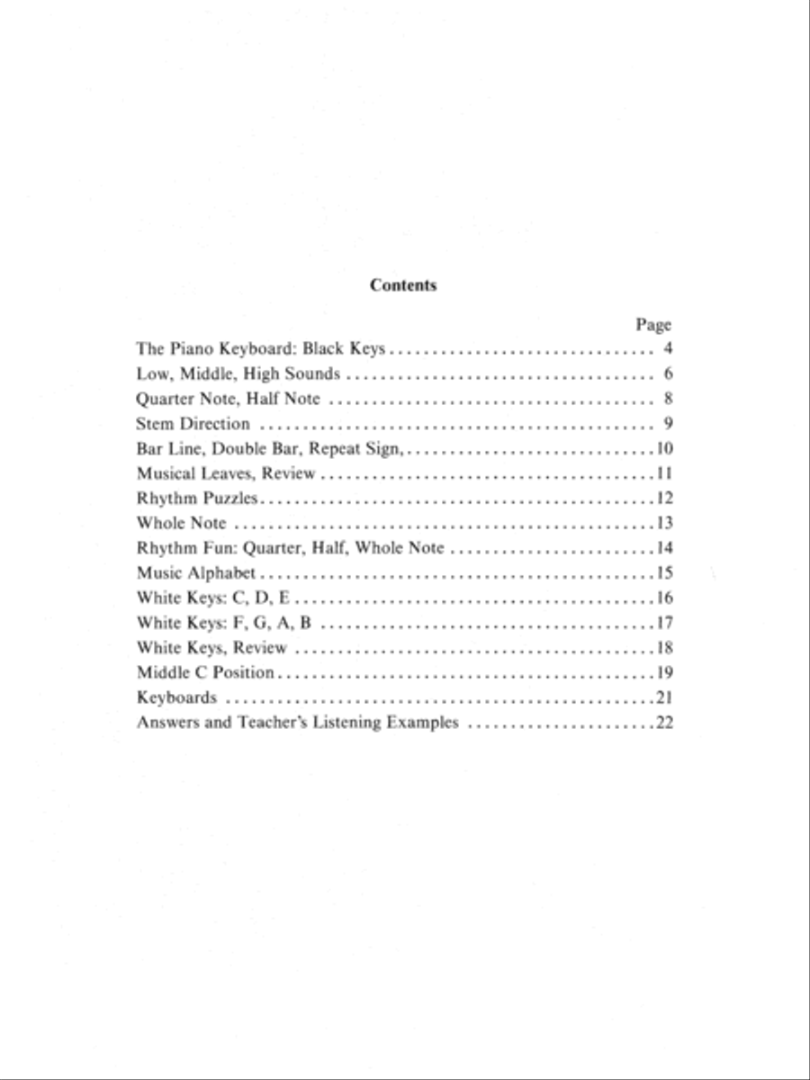David Carr Glover Method for Piano Theory Piano Method scores gallery preview page 2