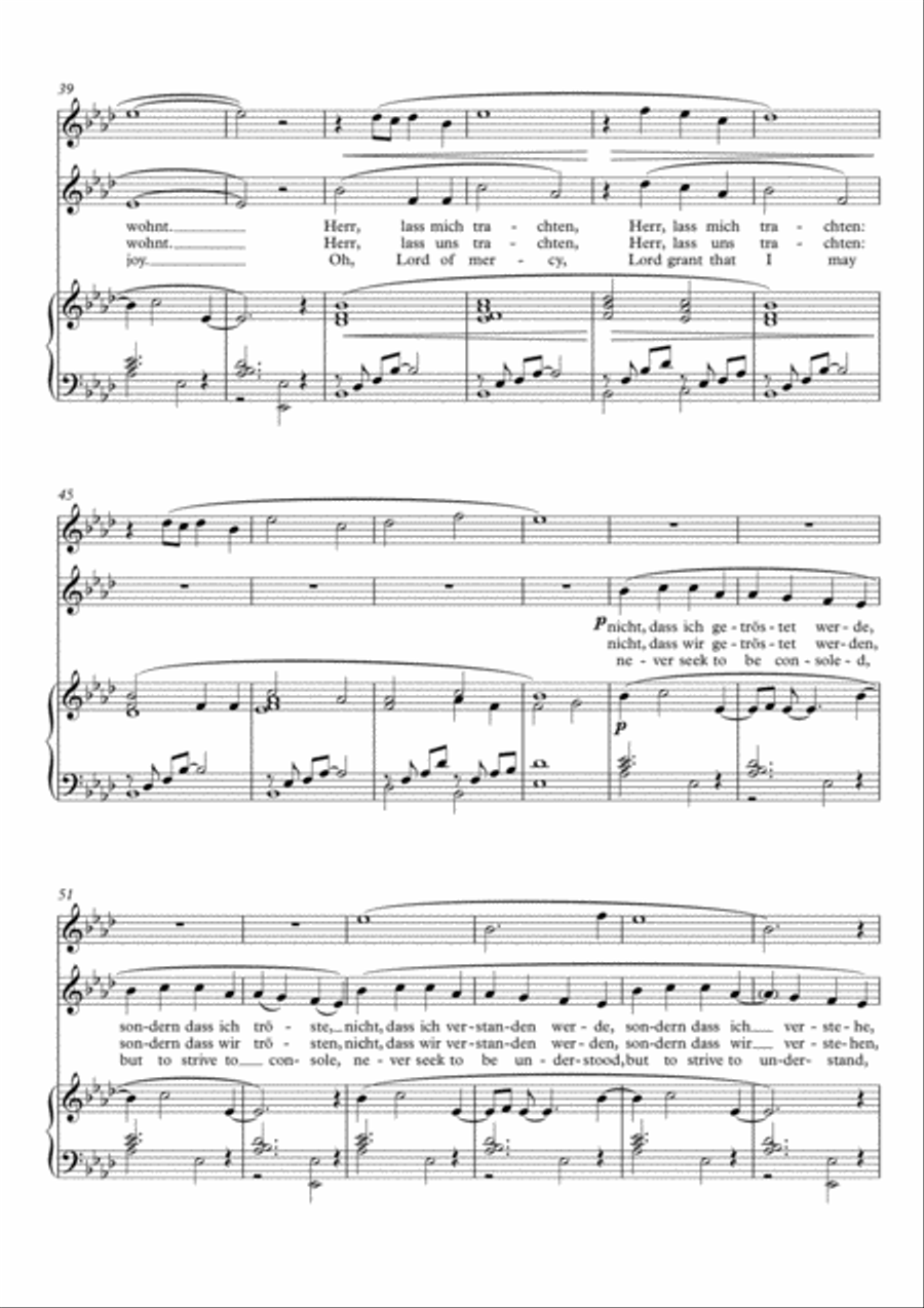 Werkzeug Deines Friedens / Make me a channel of your peace, new setting of Prayer of St. Francis Small Ensemble scores gallery preview page 4