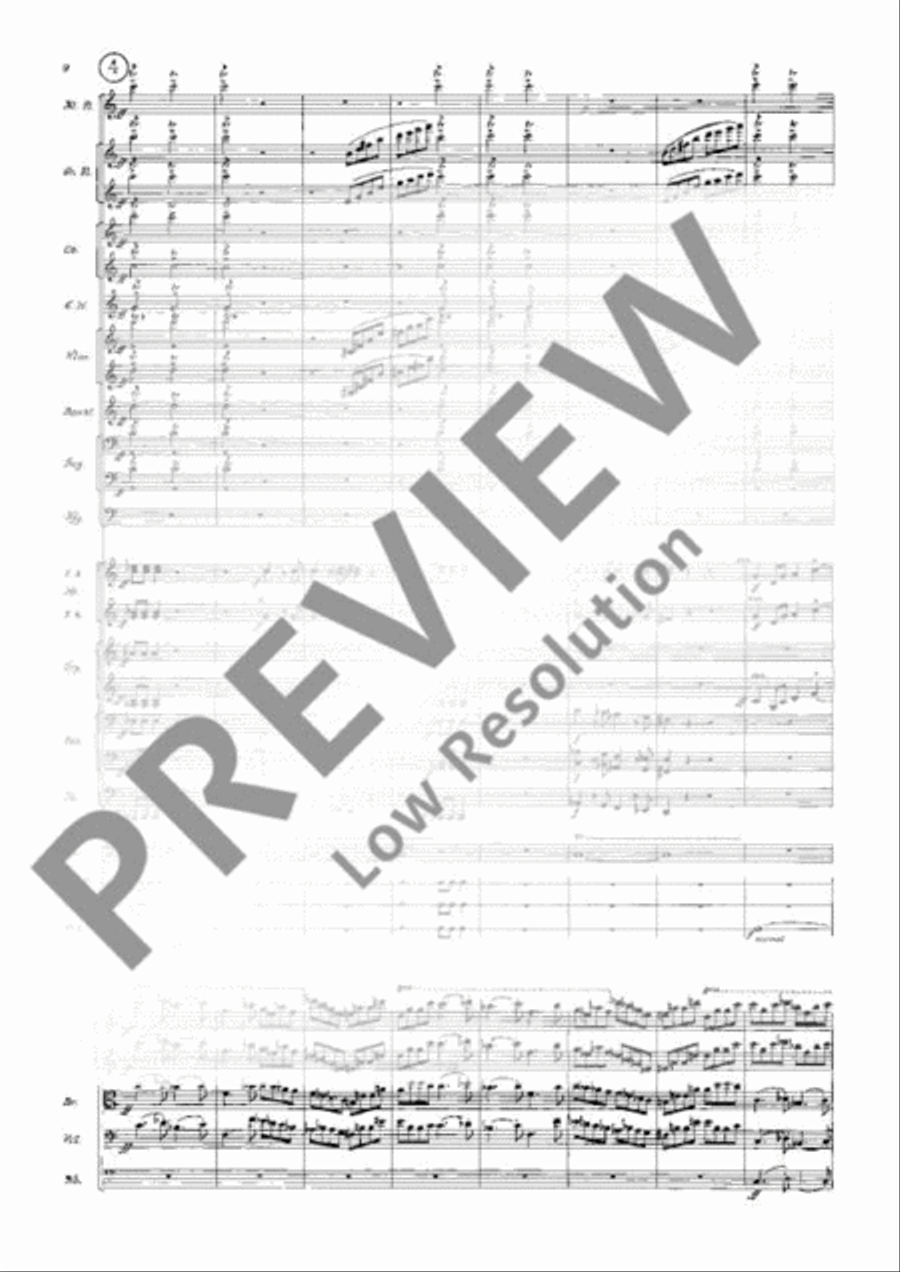 Symphony in E flat Major Orchestra scores gallery preview page 13
