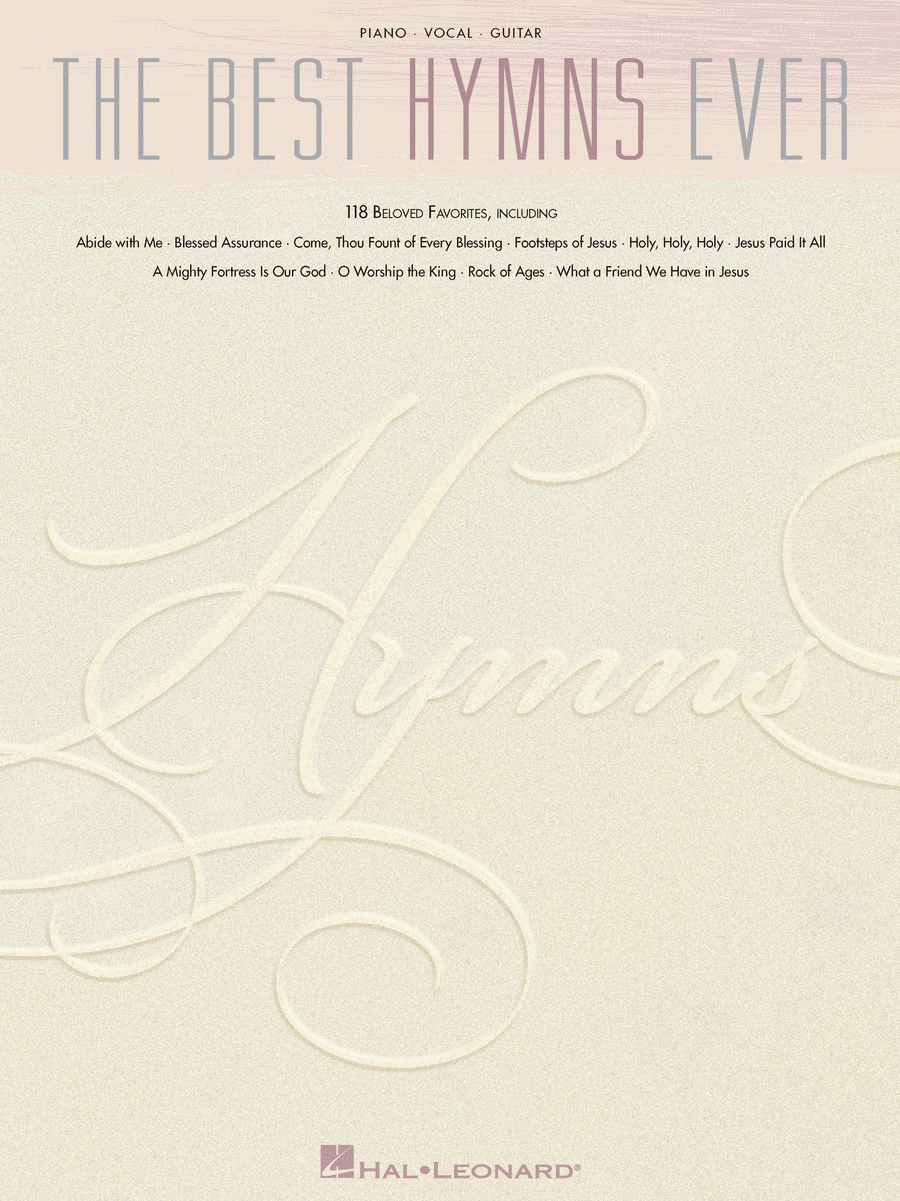 The Best Hymns Ever Piano, Vocal, Guitar scores gallery preview page 1