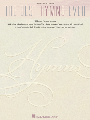 Book cover for The Best Hymns Ever
