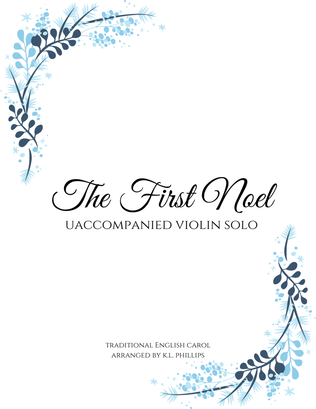 The First Noel - Unaccompanied Violin Solo