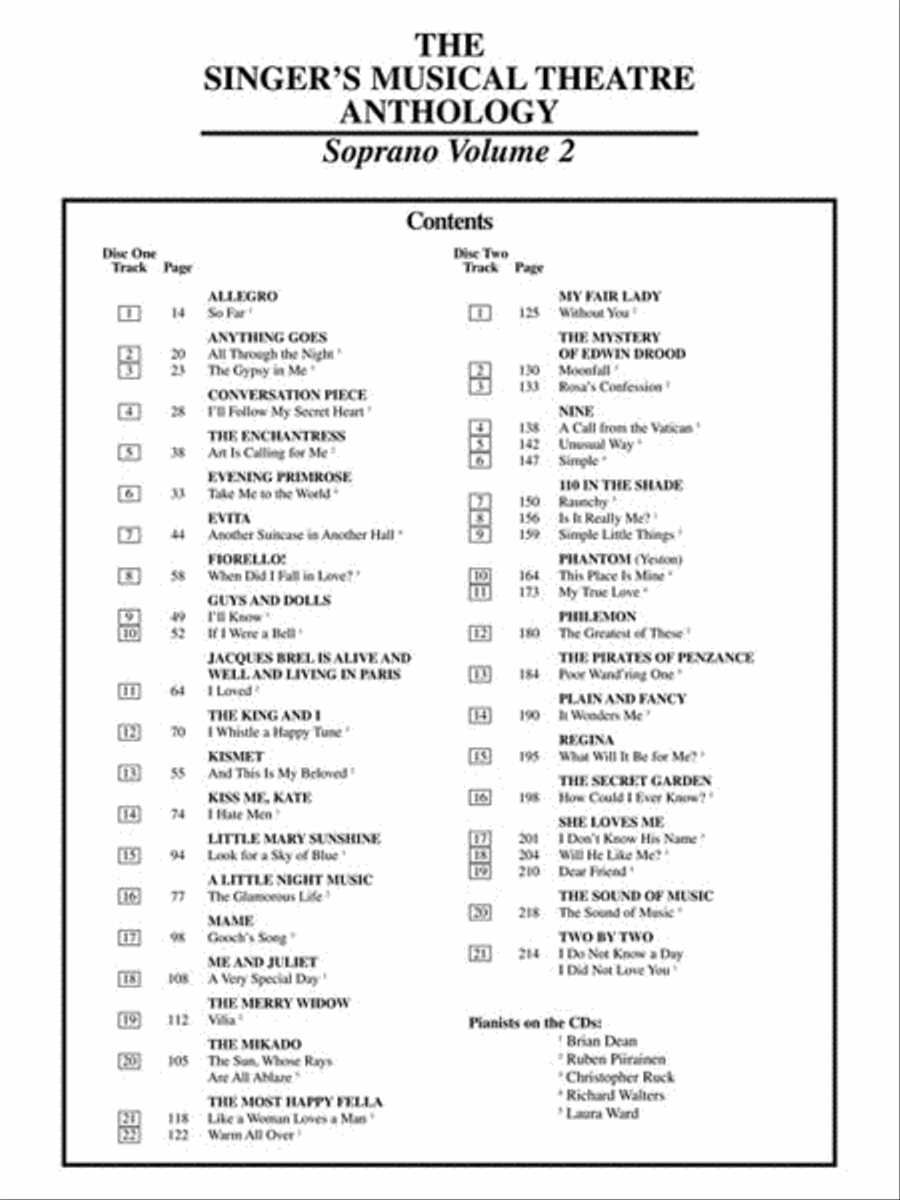 Singer's Musical Theatre Anthology – Volume 2 Voice Solo scores gallery preview page 4