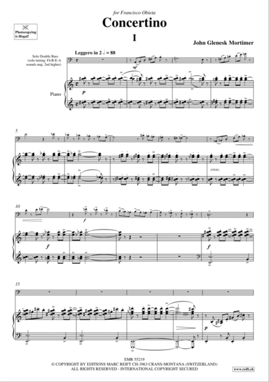 Concertino Double Bass scores gallery preview page 4