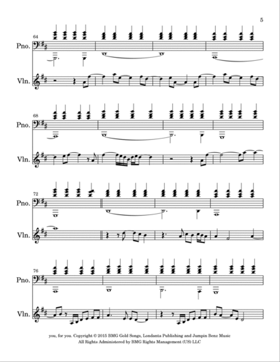 Rise Up Rise Up Violin Solo scores gallery preview page 5