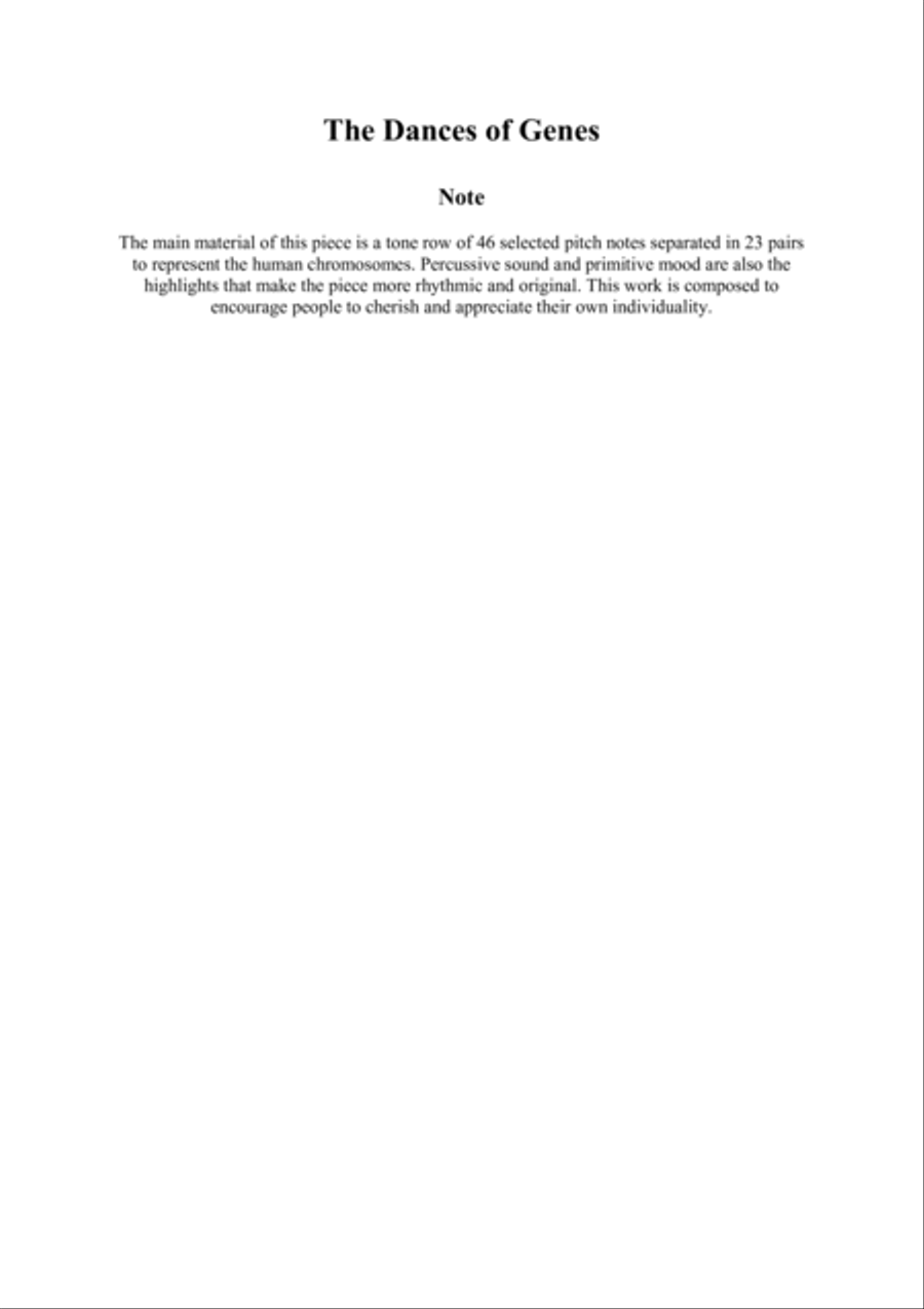 The Dance of Genes Full Score image number null