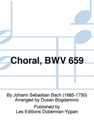 Book cover for Choral, BWV 659