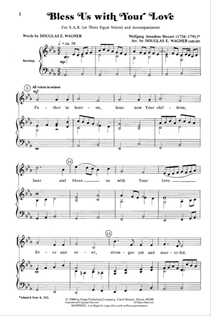Bless Us with Your Love 3-Part scores gallery preview page 2