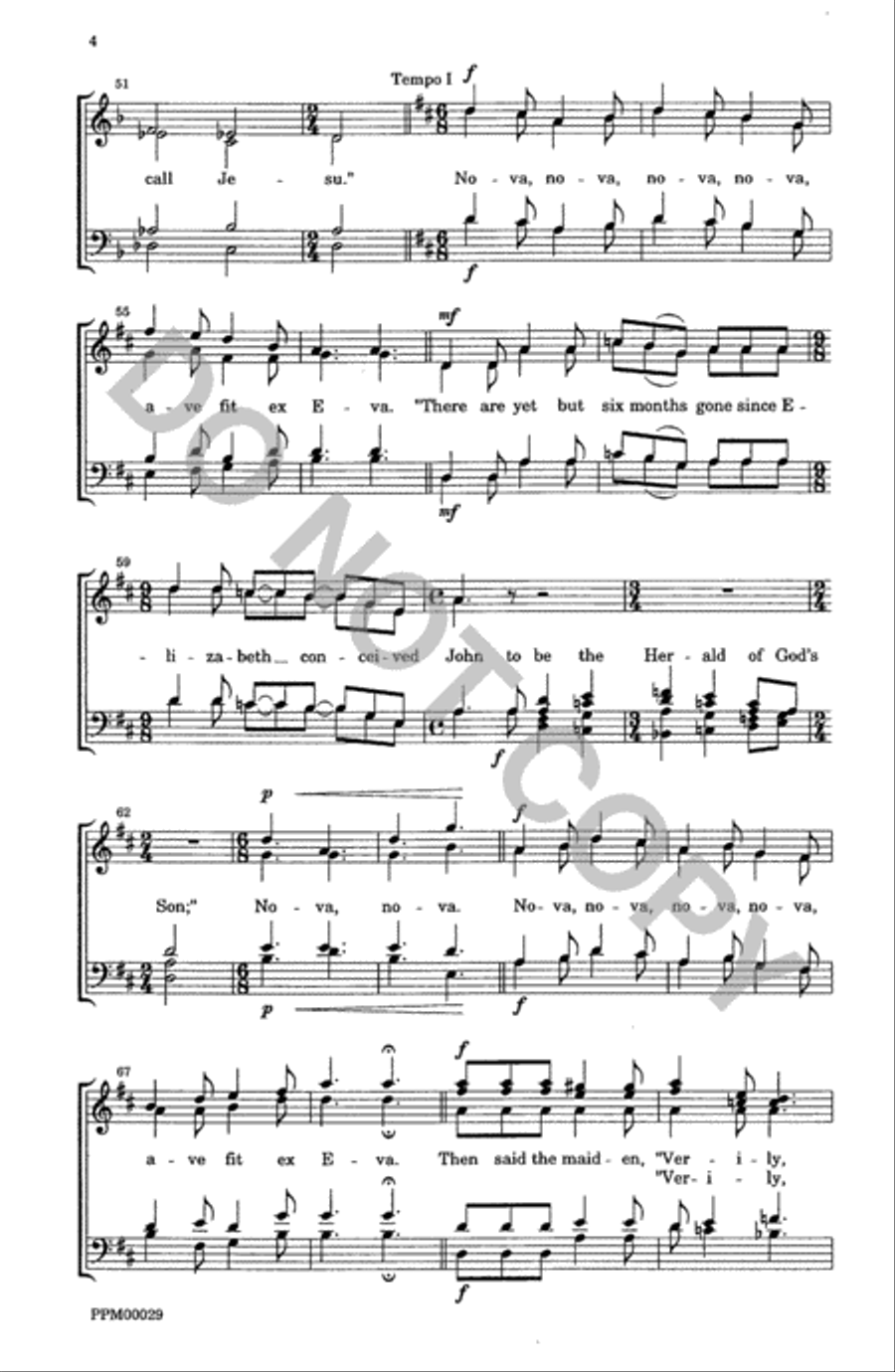 Annunciation Carol Divisi scores gallery preview page 5