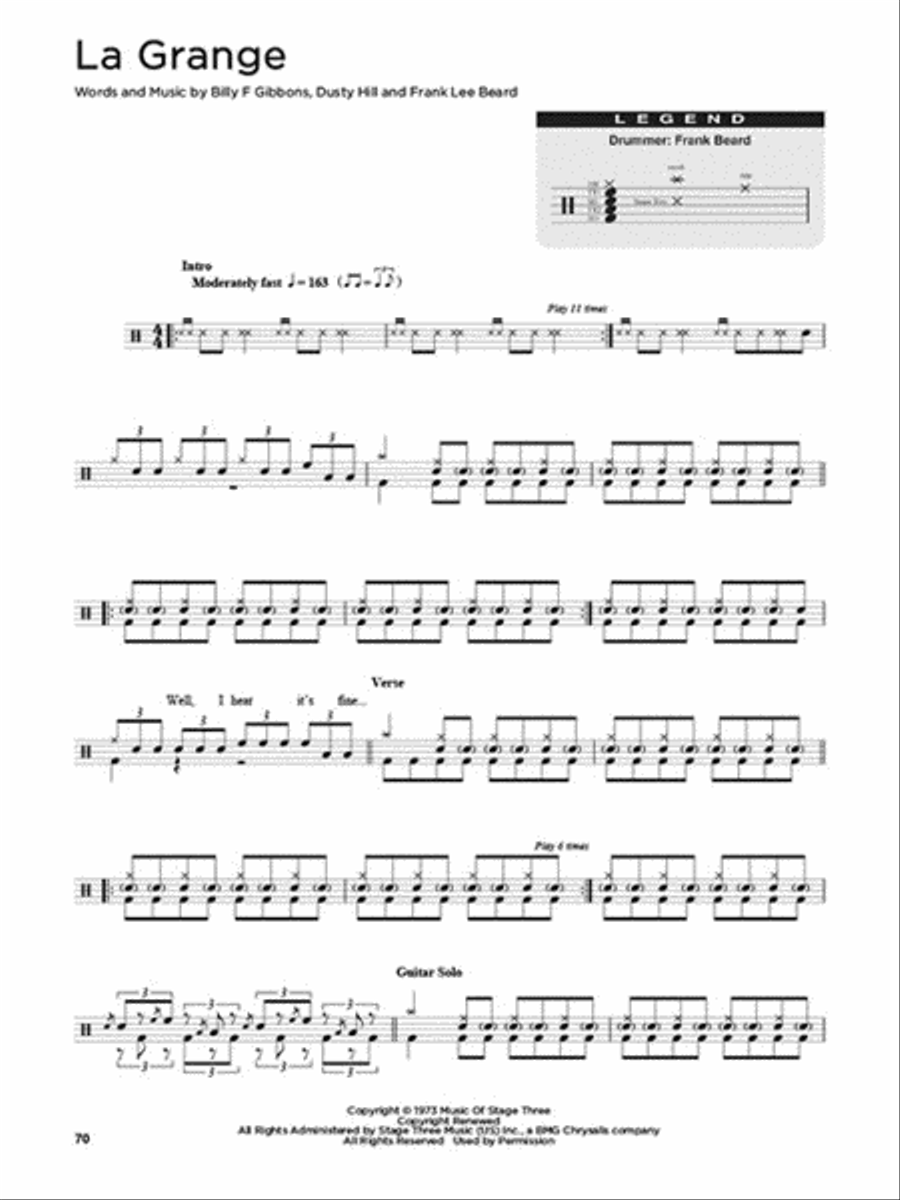 First 50 Songs You Should Play on Drums Drums scores gallery preview page 4
