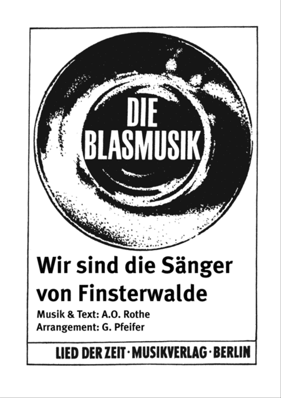 Wir sind die Sanger von Finsterwalde Clarinet scores gallery preview page 1