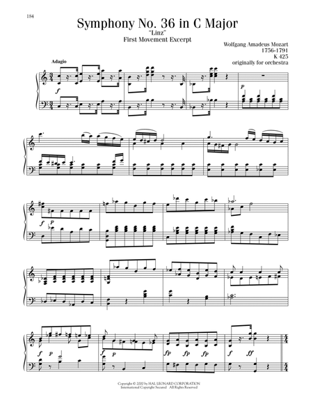 Symphony No. 36 ("Linz"), First Movement Excerpt