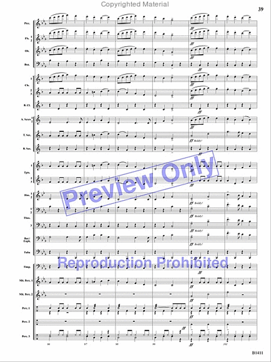 Pirates! Pirates! Concert Band scores gallery preview page 79