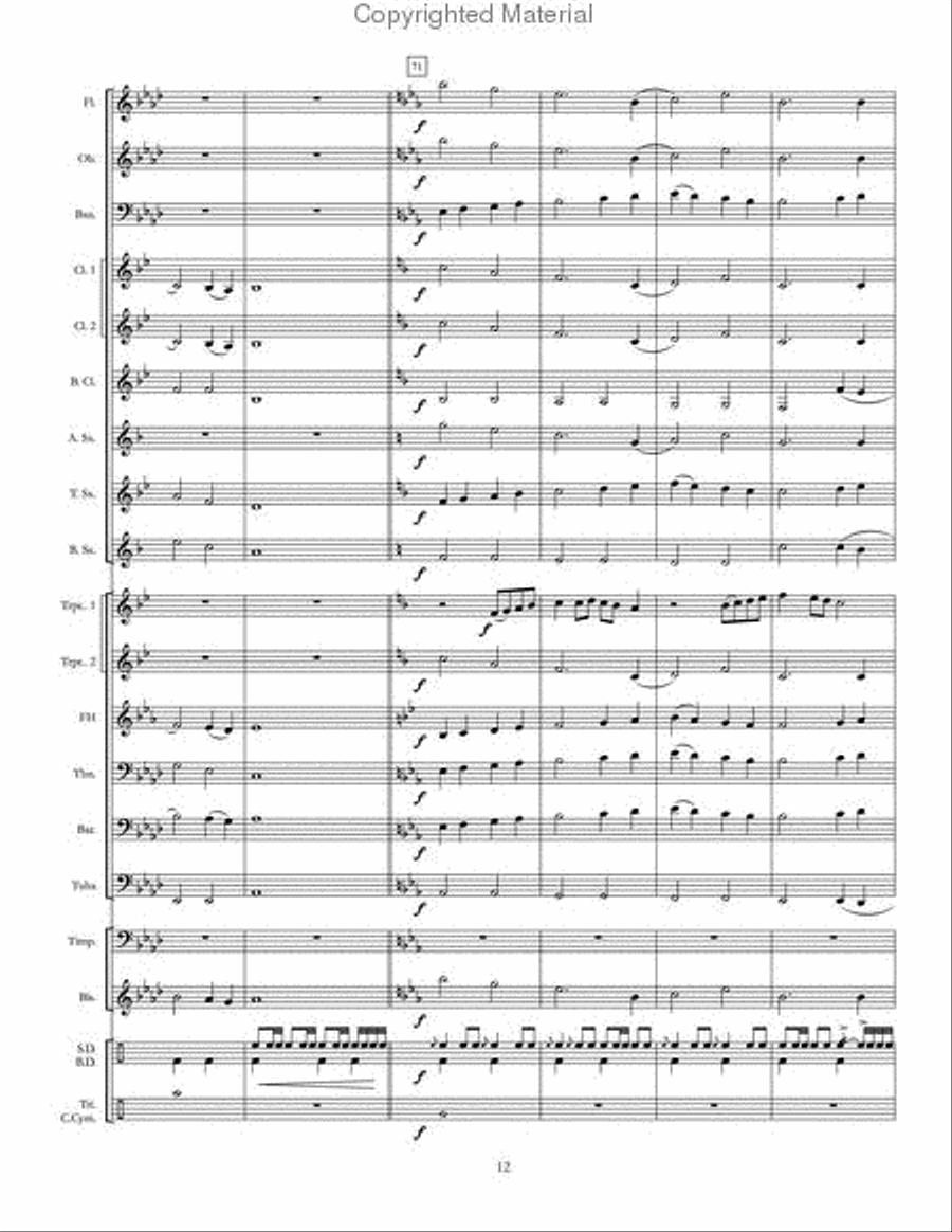 Natchez Trace Concert Band scores gallery preview page 13