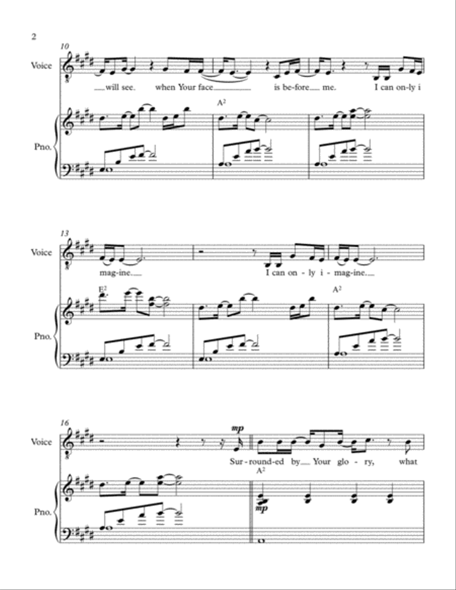 I Can Only Imagine Small Ensemble scores gallery preview page 2