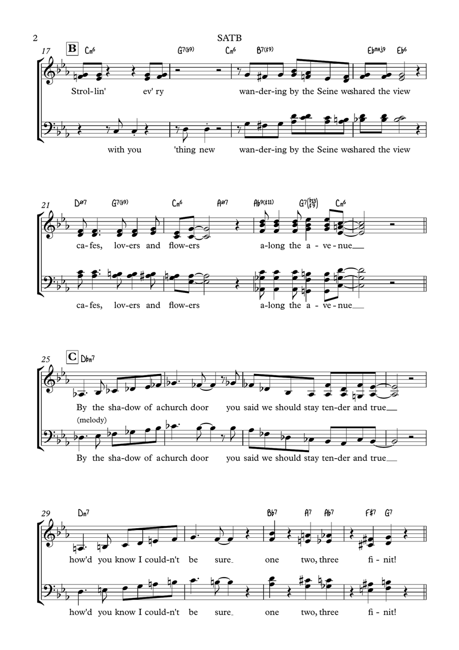 Douce Ambiance 4-Part scores gallery preview page 2