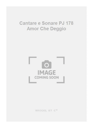 Book cover for Cantare e Sonare PJ 178 Amor Che Deggio