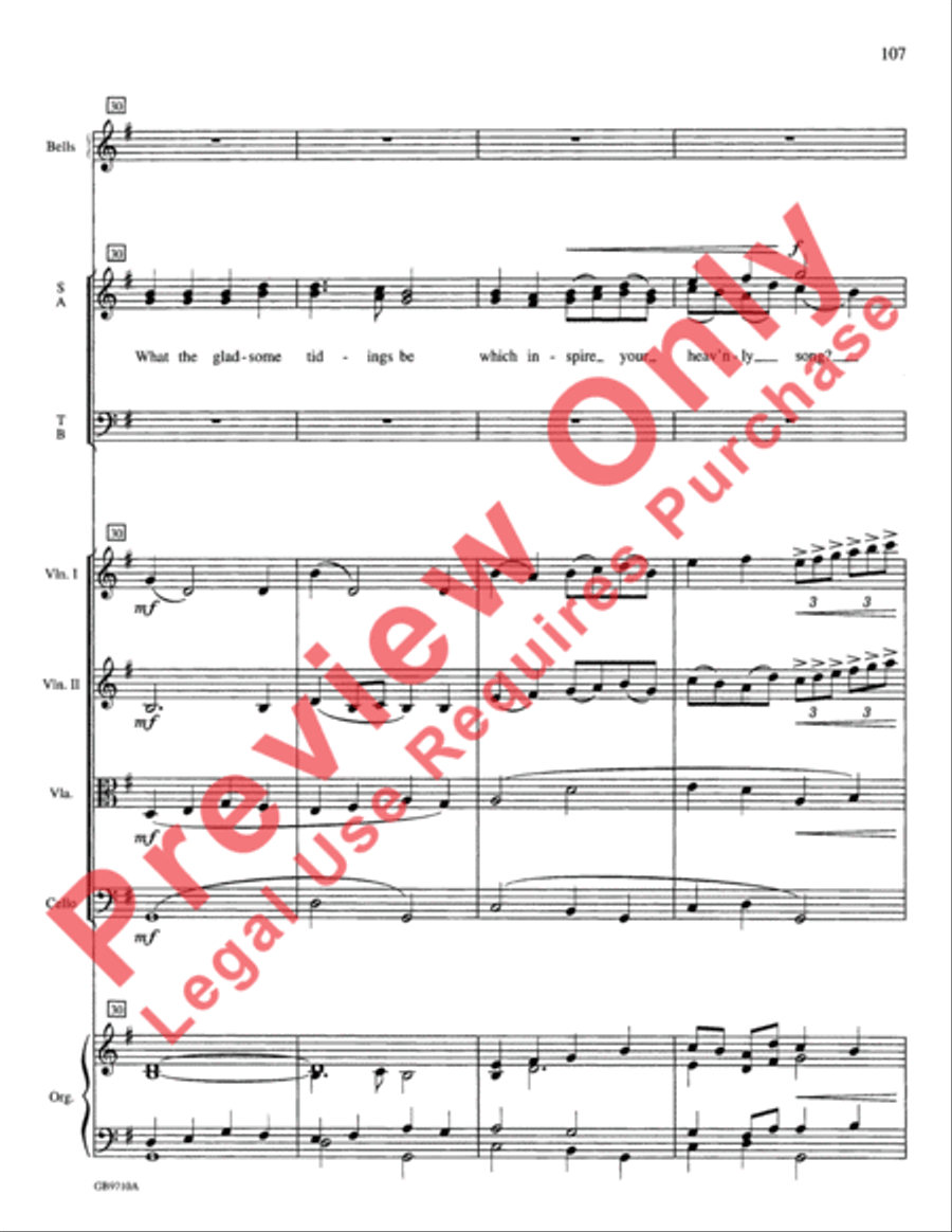 A Festival of Lessons and Carols Choir scores gallery preview page 108