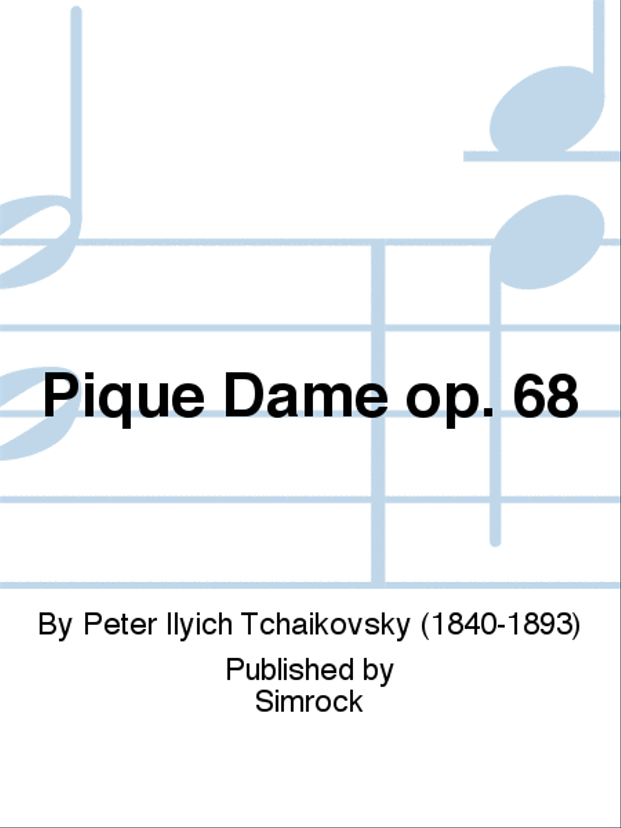 Pique Dame op. 68 Libretti scores gallery preview page 1